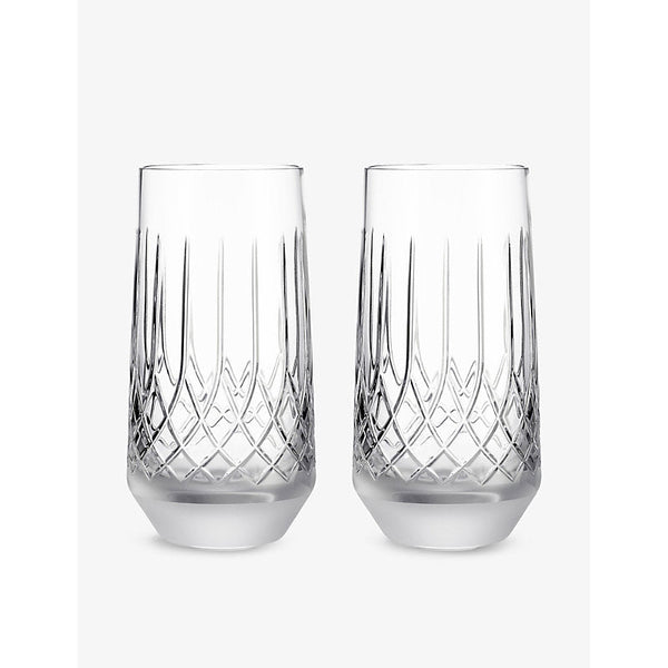 Waterford Lismore Arcus Hiball crystal glasses set of two