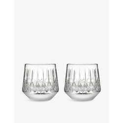 Waterford Lismore Arcus crystal tumblers set of two