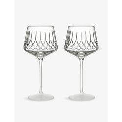 Waterford Lismore Arcus crystal wine glasses set of two