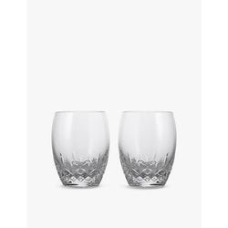 Waterford Lismore Essence Double Old Fashioned crystal glasses set of two 410ml