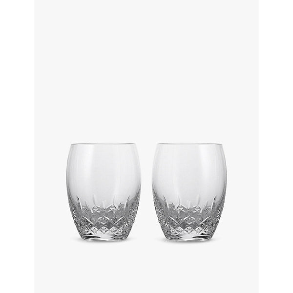 Waterford Lismore Essence Double Old Fashioned crystal glasses set of two 410ml