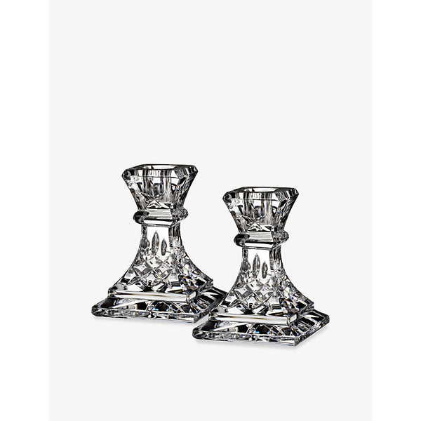 Waterford Lismore candlesticks set of two 10cm | LYBSTORE