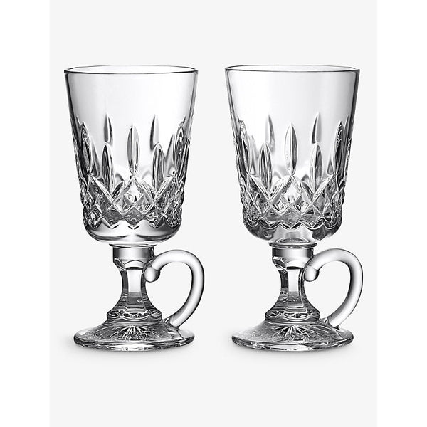 Waterford Lismore crystal Irish coffee glasses 235ml set of two