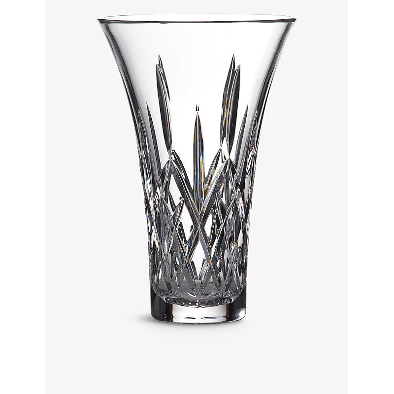 Waterford Lismore flared crystal vase 30.5cm