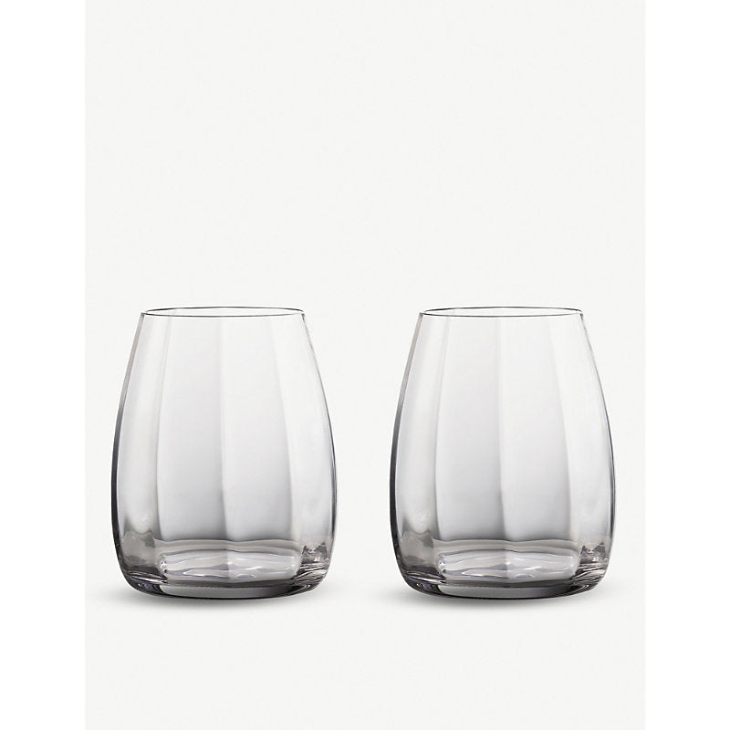 Waterford Optic Elegance crystal tumblers set of two