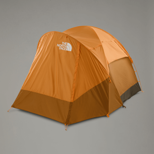 The North Face Wawona 4-person Tent Light Exuberance Orange-timber Tan-new Taupe Green