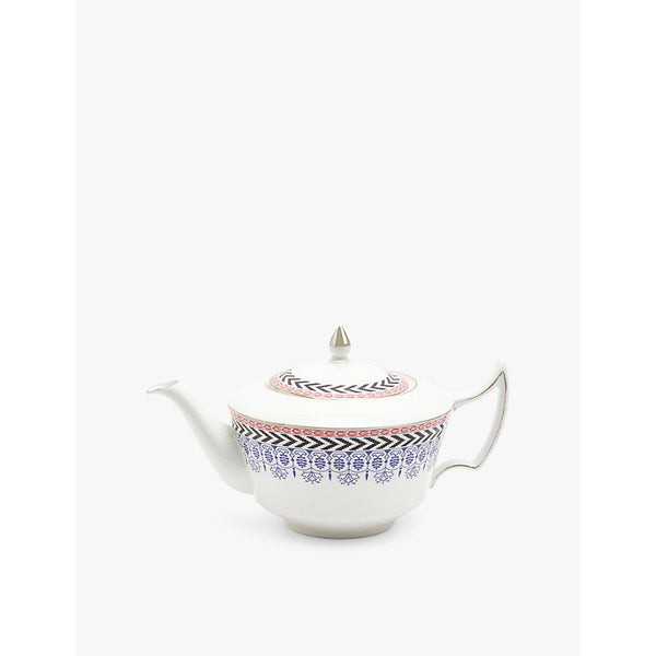 Wedgwood Festive graphic-print bone-china teapot