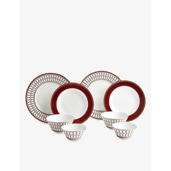 Wedgwood Renaissance Red bone china eight-piece dinner set