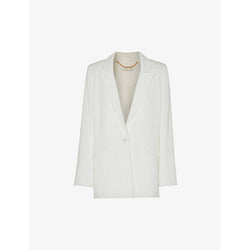 Womens Whistles Andie single-breasted woven wedding blazer