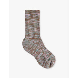 Womens Whistles Chunky marl crew-length stretch-cotton socks