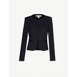 Womens Whistles Collarless slim cotton jacket