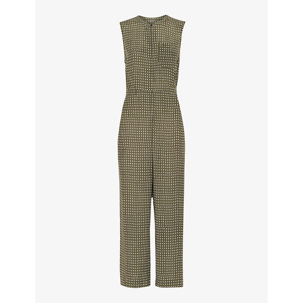 Womens Whistles Josie oval-spot sleeveless woven jumpsuit