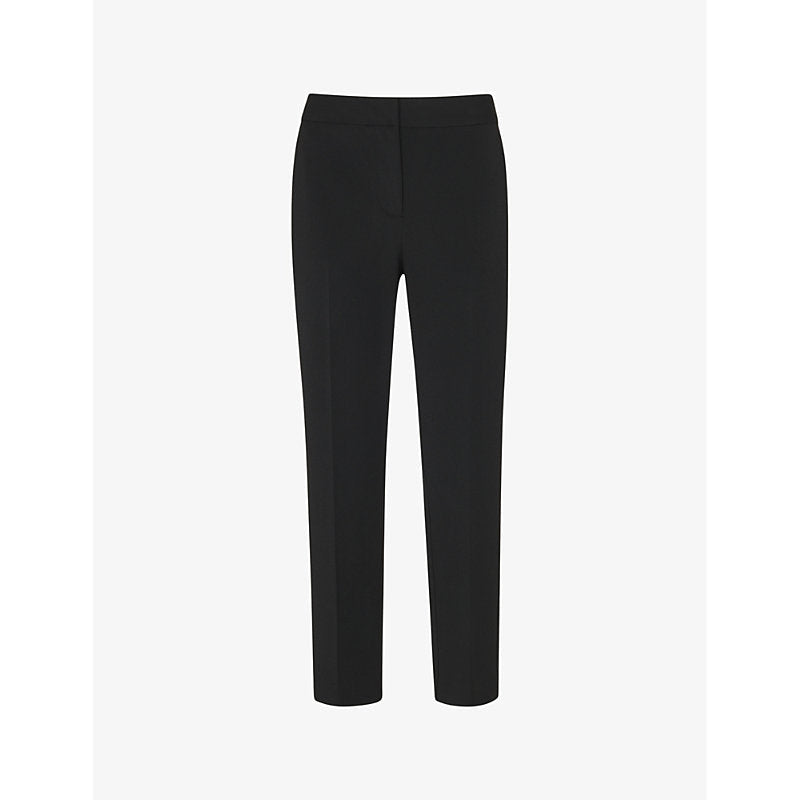 Womens Whistles Lily Cigarette cropped straight-leg mid-rise recycled polyester-blend trousers