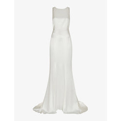 Womens Whistles Lina low-back satin wedding dress