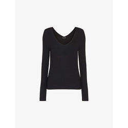 Womens Whistles Ribbed jersey top