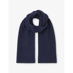 Womens Whistles Ribbed wool scarf