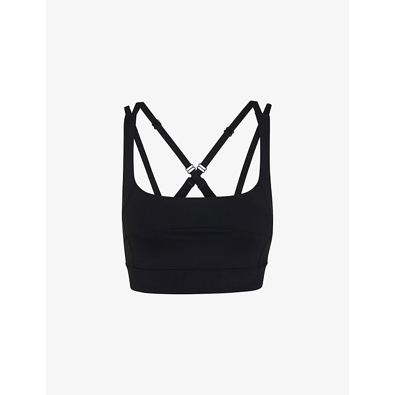 Womens Whistles Square neck stretch-woven sports bra