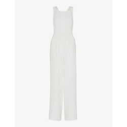 Whistles Thelma wide-leg woven wedding jumpsuit | LYBSTORE