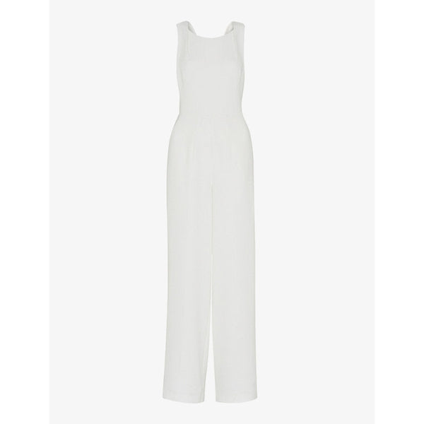 Whistles Thelma wide-leg woven wedding jumpsuit | LYBSTORE