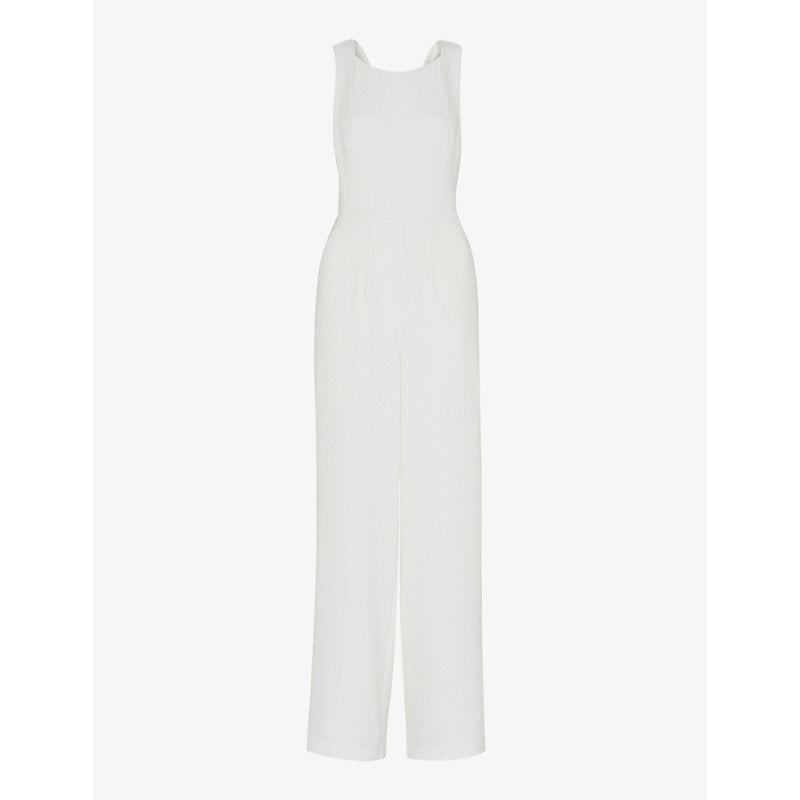 Whistles Thelma wide-leg woven wedding jumpsuit | LYBSTORE