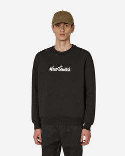 Wild Things Logo Crewneck Sweatshirt Black