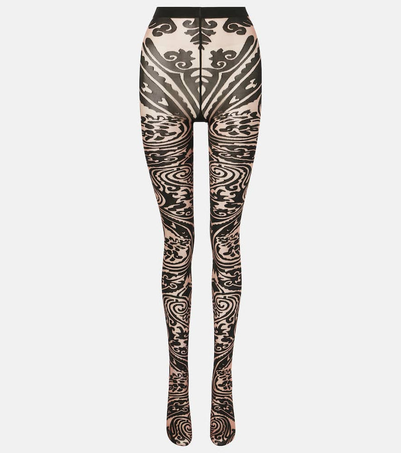 Wolford x Etro Tattoo paisley tights