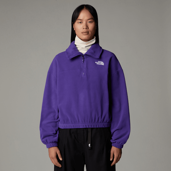 The North Face Women's 100 Glacier 1/2 Zip Fleece Peak Purple 