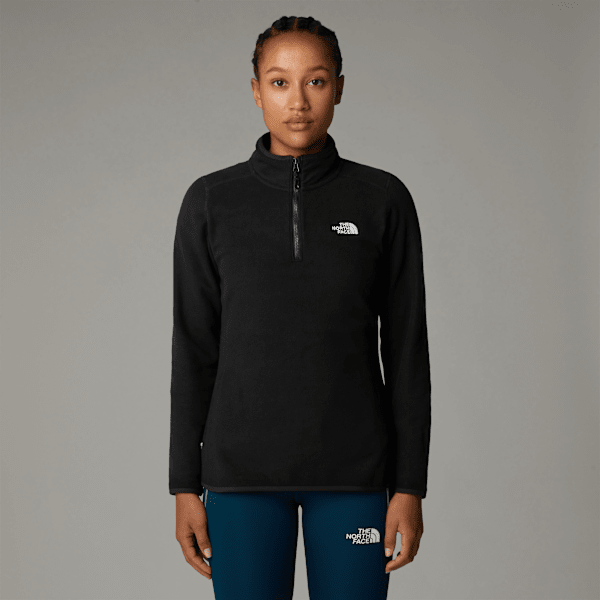 The North Face Women's 100 Glacier 1/4 Zip Fleece Tnf Black-npf