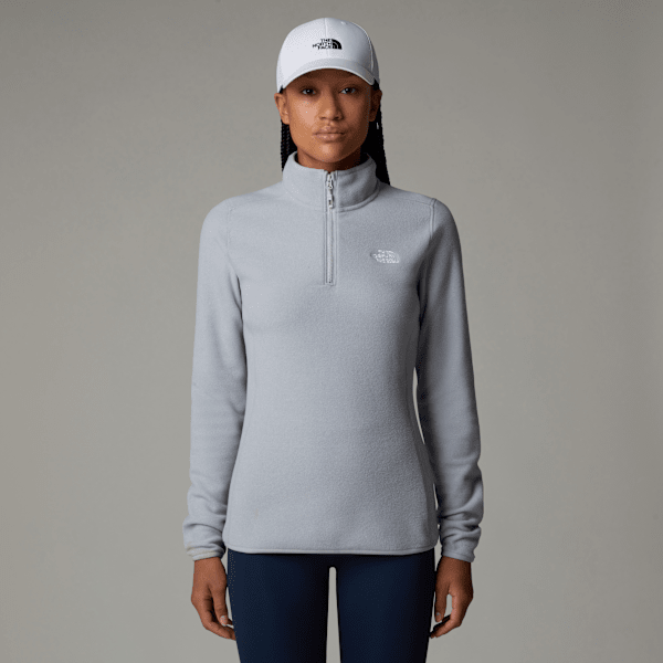 The North Face  100 Glacier 1/4 Zip Fleece Tnf Light Grey Heather-npf