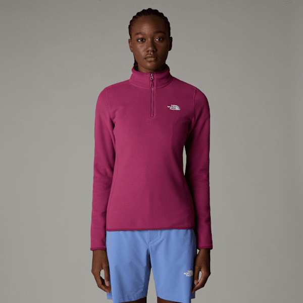 The North Face  100 Glacier 1/4 Zip Fleece Cyber Berry