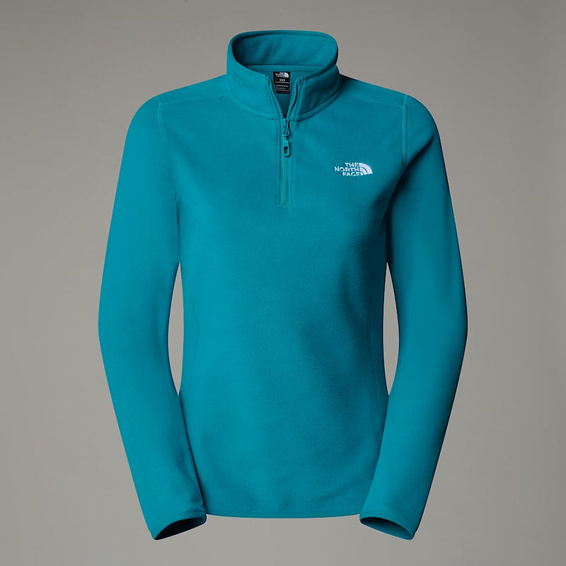 The North Face 100 Glacier 1/4 Zip Fleece Deep Teal female