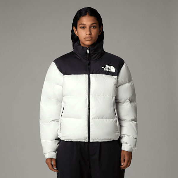 The North Face Women’s Retro Nuptse Jacket White Dune-tnf Black