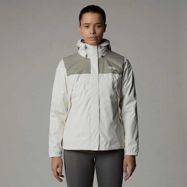 The North Face Women's Antora Jacket White Dune-clay Grey