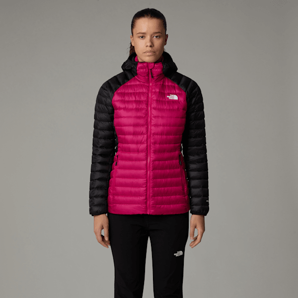 The North Face Women’s Bettaforca Hooded Down Jacket Pink Primrose-tnf White