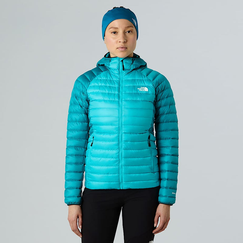 The North Face Bettaforca Hooded Down Jacket Galactic Blue-deep Teal female