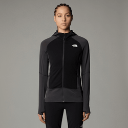 The North Face Women’s Bolt Polartec® Power Grid™ Hooded Jacket Asphalt Grey-tnf Black-npf 