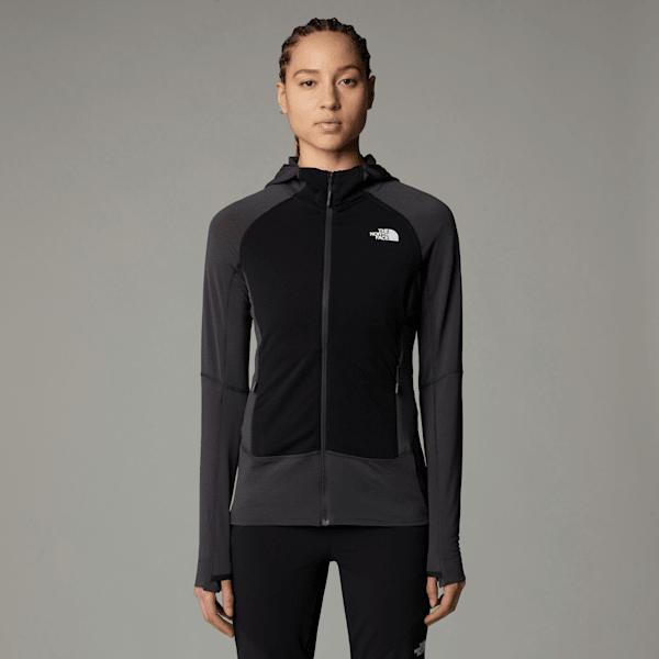 The North Face Women’s Bolt Polartec® Power Grid™ Hooded Jacket Asphalt Grey-tnf Black-npf