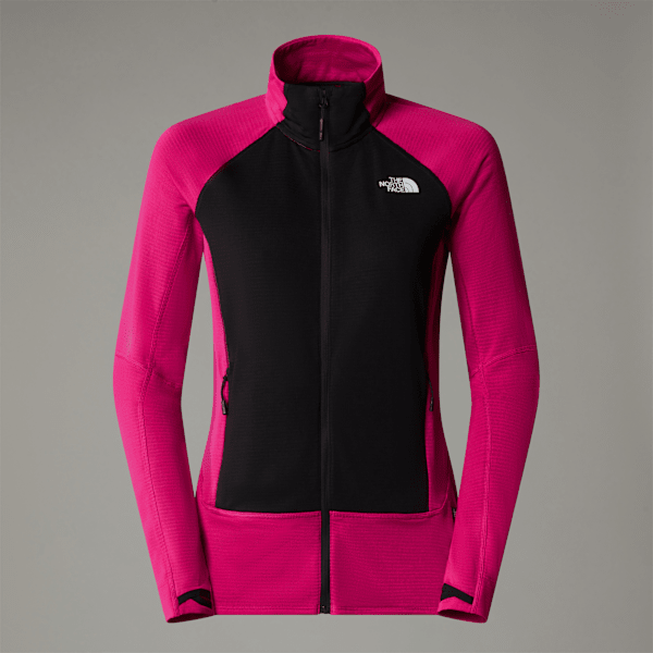 The North Face Women’s Bolt Polartec® Power Grid™ Jacket Pink Primrose-tnf White