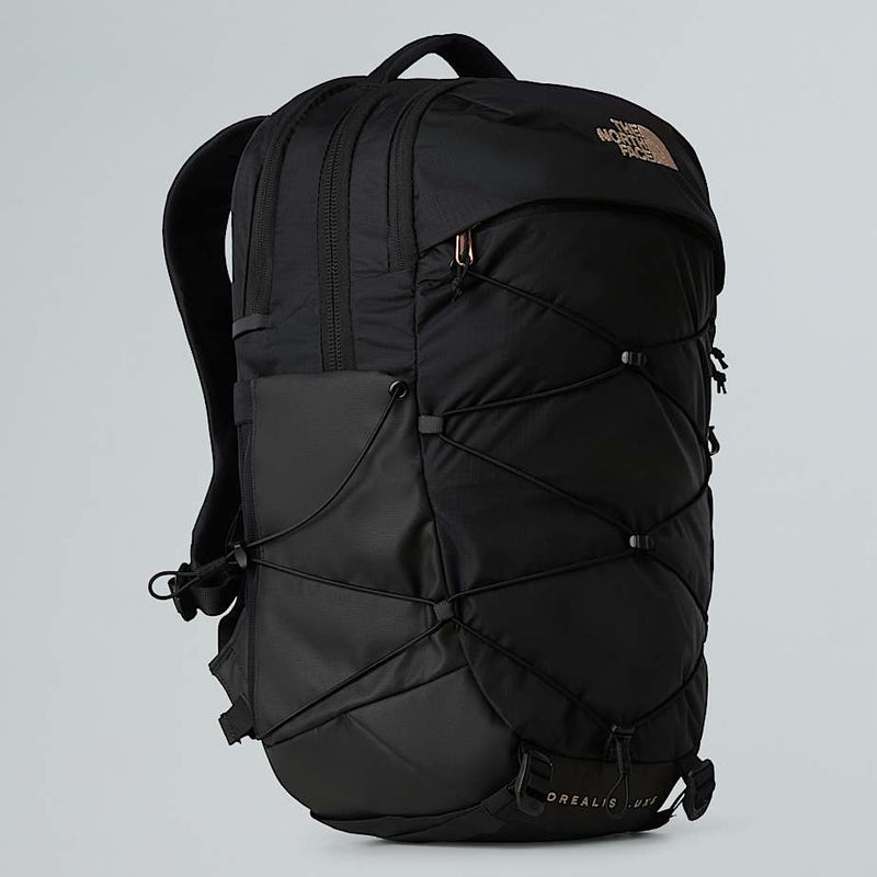 The North Face Borealis Luxe Backpack Tnf Black burnt Coral Metallic npf