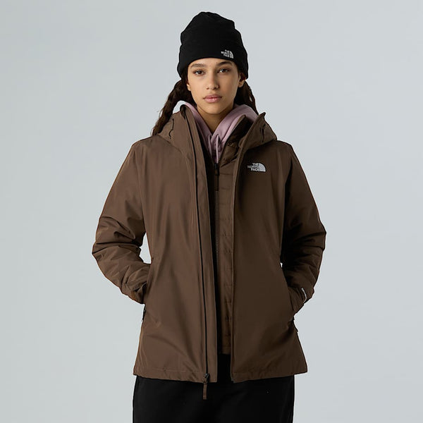 The North Face Carto Mono Triclimate 3-in-1 Hooded Jacket Smokey Brown female
