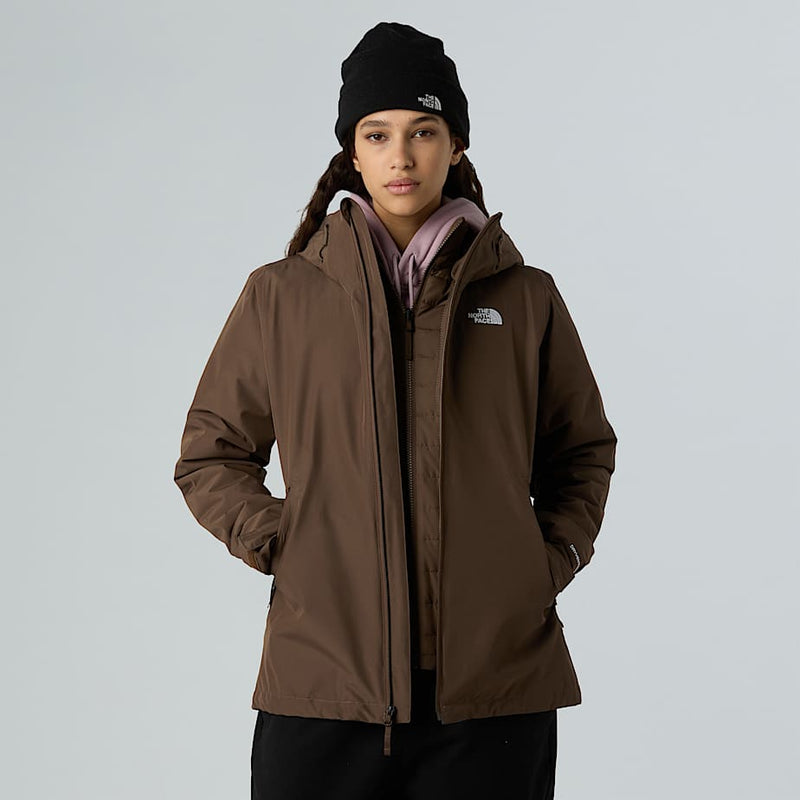 The North Face Carto Mono Triclimate 3-in-1 Hooded Jacket Smokey Brown female