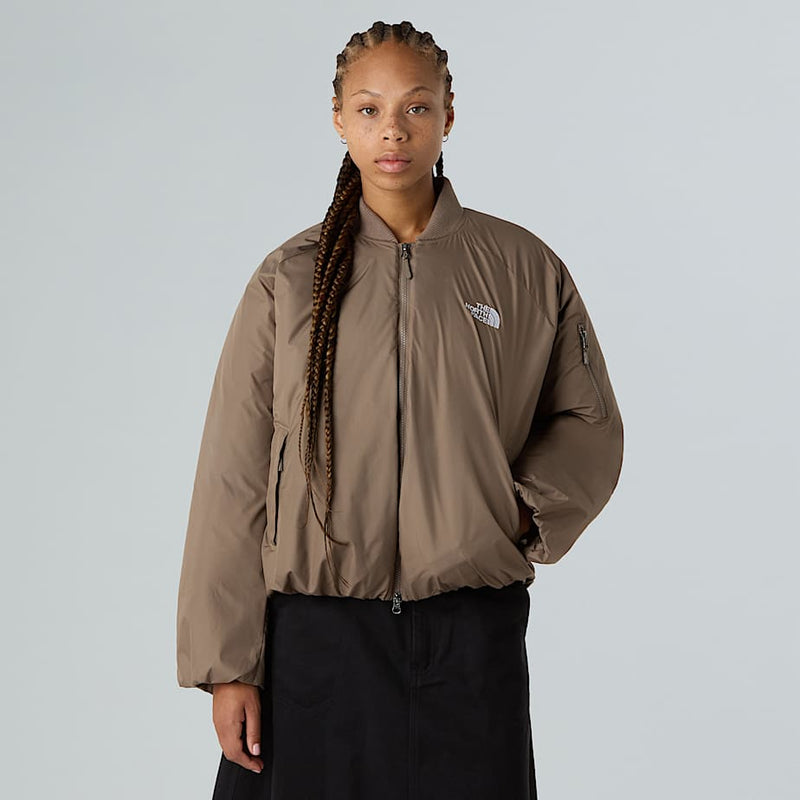 The North Face Choqa Bomber Jacket Mocha Brown female