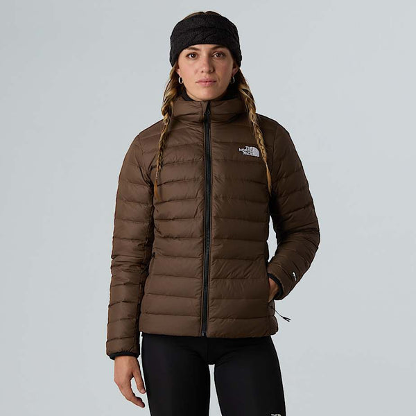 The North Face Classic Down Hooded Jacket Smokey Brown female
