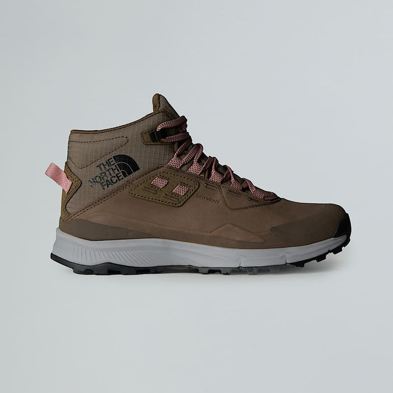 The North Face Cragstone Leather Waterproof Hiking Boots Bipartisan Brown-tnf Black female