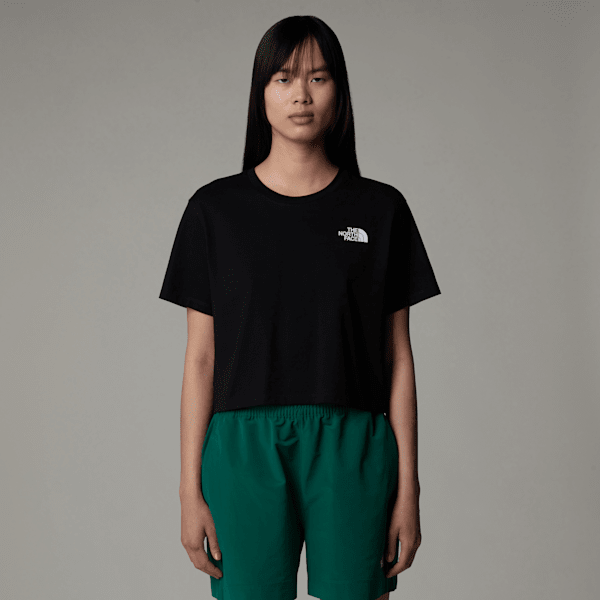 The North Face Women’s Cropped Simple Dome T-shirt Tnf Black | LYBSTORE