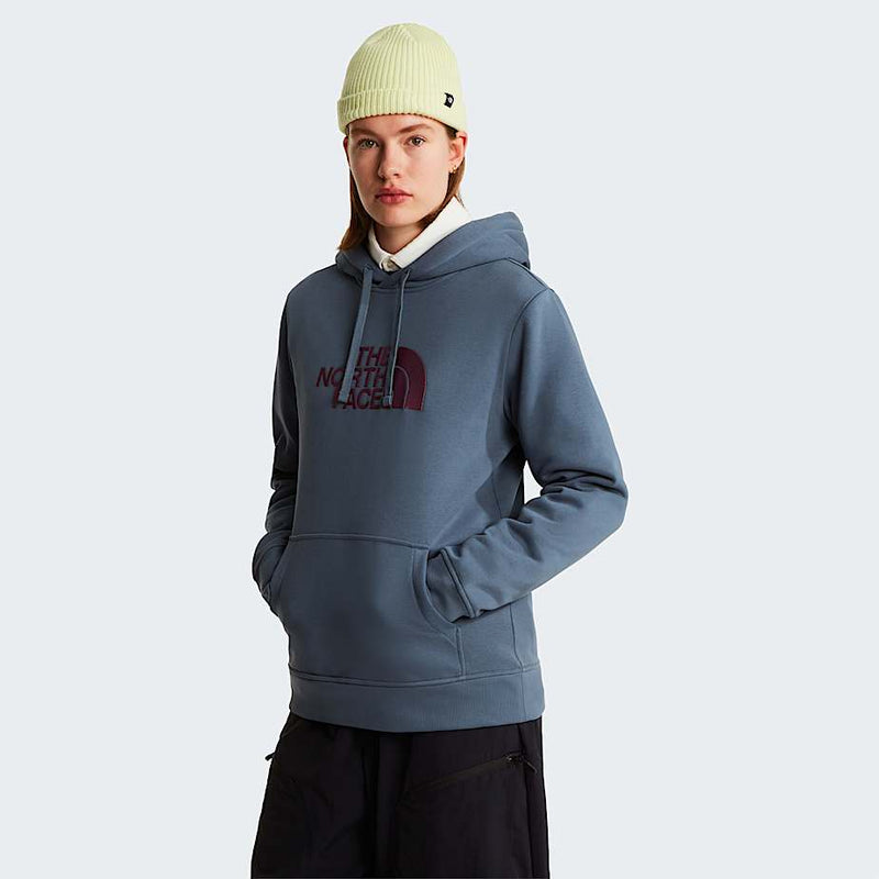 The North Face Drew Peak Hoodie Granite Grey-chroma Purple