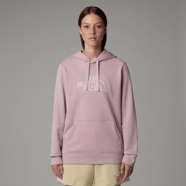 The North Face Women’s Drew Peak Light Hoodie Metal Pink-white Dune