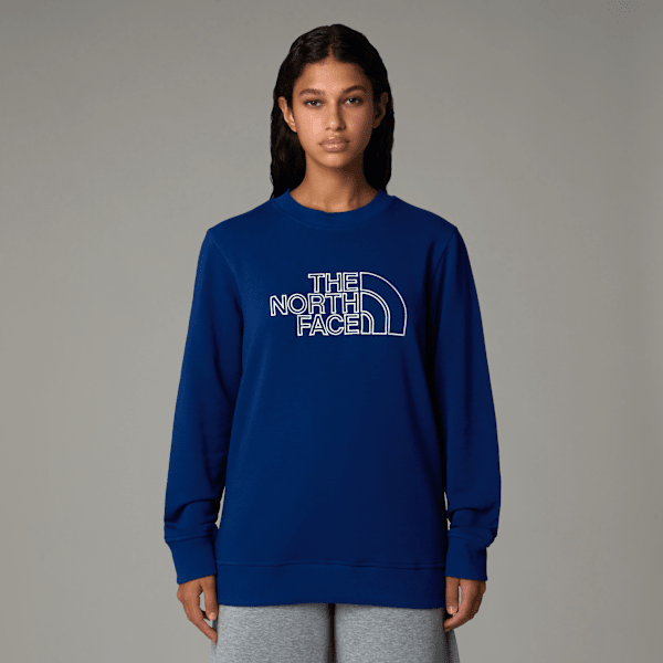 The North Face Women’s Drew Peak Light Sweatshirt Estate Blue-white Dune