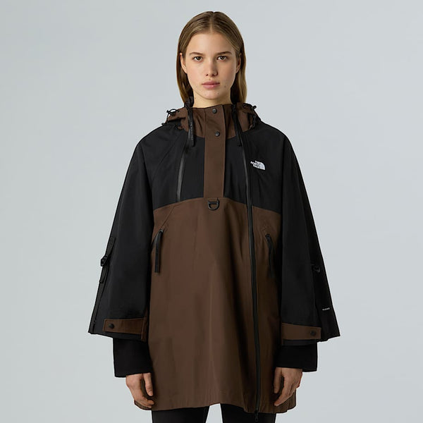 The North Face Dryvent™ Hardshell Cape Coat Tnf Black-smokey Brown female