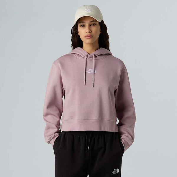 The North Face Essential Cropped Hoodie Ashen Purple female